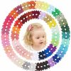 Baby doboi | Doboi 80Pcs 2'' Baby Girls Fully Lined Grosgrain Boutique Solid Color Ribbon Mini Hair Bows Clips For Teens Infants Kids Toddlers Newborn Children Set Of 40 Pairs