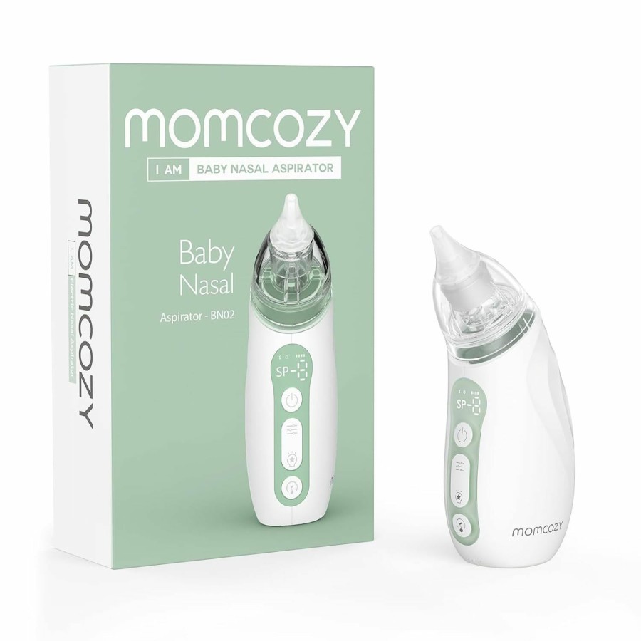 Baby Momcozy | Momcozy Baby Nasal Aspirator, Strong Suction Electric Nasal Aspirator For Baby, Newborn And Toddler, Portable Baby Nose Aspirator Rechargeable With Light And Music, Baby Snot Sucker