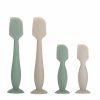 Baby SIHISMO | Baby Diaper Cream Spatula Applicator, 4 Pack Baby Butt Paste Spatula Diaper Cream Brush For Newborn Baby, 2 Large And 2 Mini Sizes (Green, Gray)