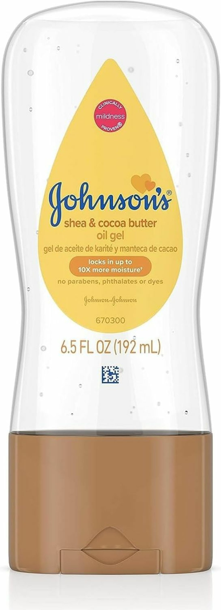 Baby Johnson's Baby | Johnson'S Baby Oil Gel, Moisturizing Baby Massage Mineral Oil Enriched With Shea & Cocoa Butter, Dry Skin Relief For Babies, Kids & Adults, Nourishing & Gentle On Delicate Skin, 6.5 Fl. Oz