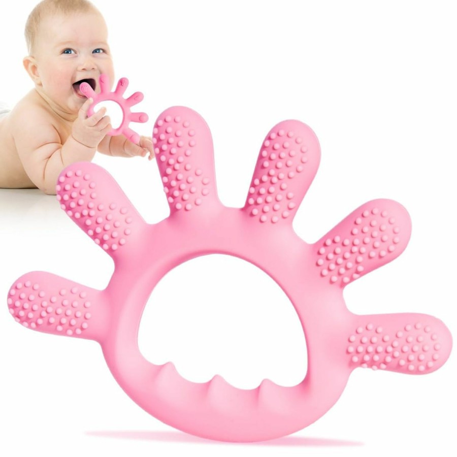 Baby MOTREE | Baby Silicone Teething Toys, Food Grade Teethers For Babies 0-6 Months|6-12 Months, Fingers Teething Relief Infant Chew Toys, 3 4 5 Month Old Developmental Baby Boy Girl Toys Gifts