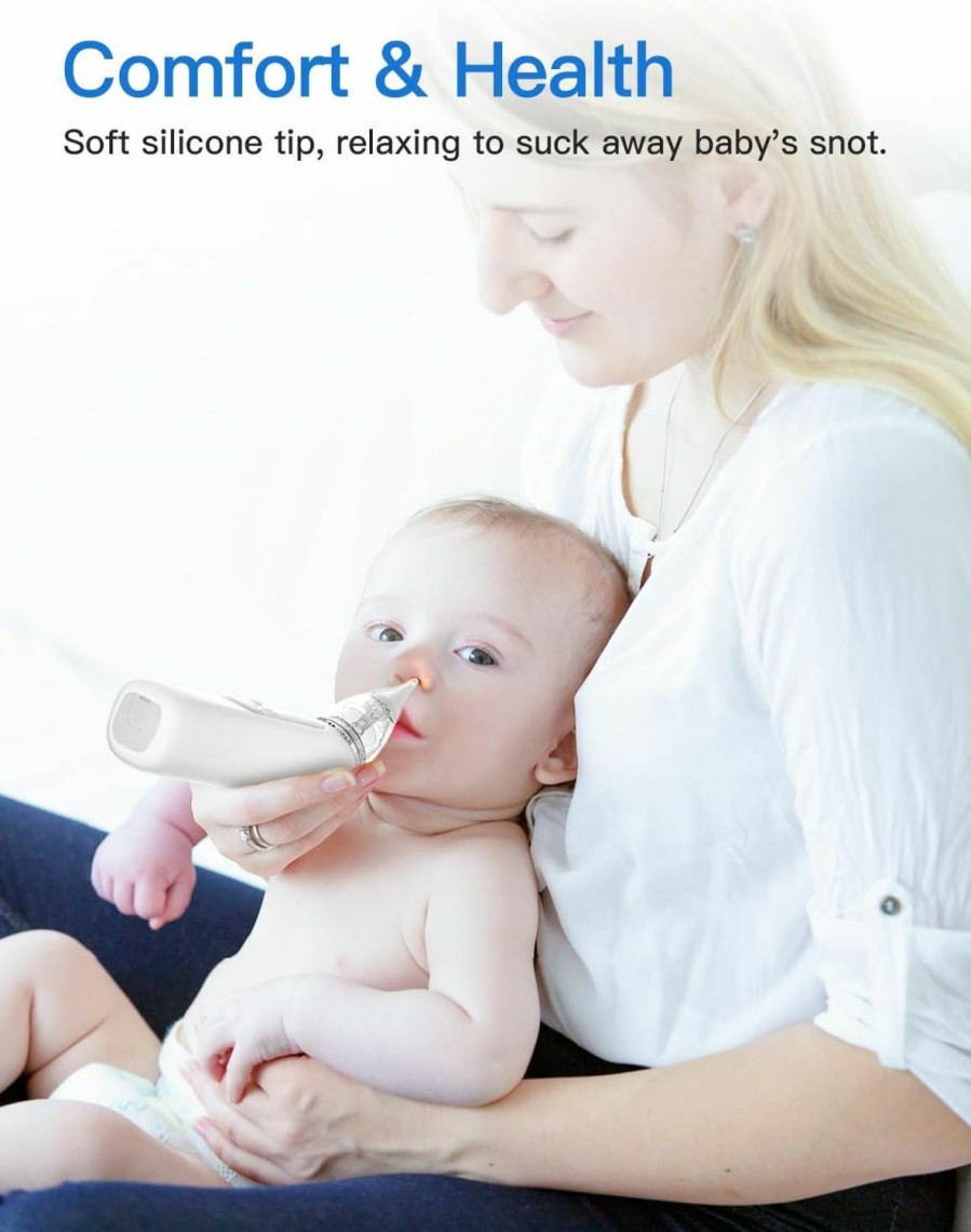 Baby X-Bosak | X-Bosak Baby Nasal Aspirator, Electric Nose Sucker With 5 Levels Suction, Soothing Light & Nursery Rhymes