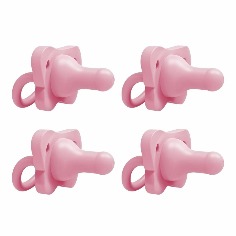 Baby Dr. Brown's | Dr. Brown'S Happypaci 100% Silicone Baby Pacifier, Contoured One-Piece Design, 0-6M, Bpa-Free, Pink, 4 Pack