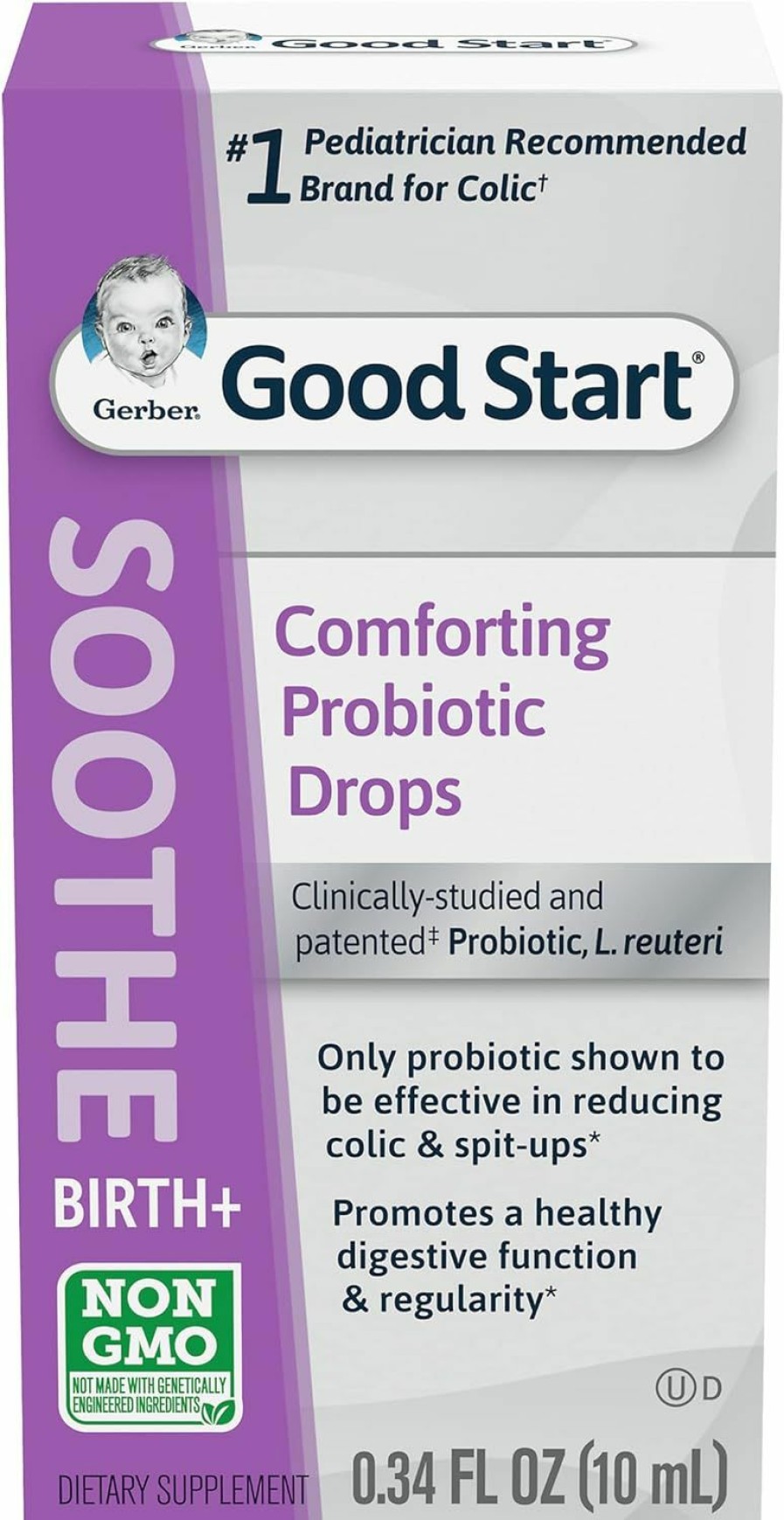 Baby Gerber | Gerber Good Start, Baby Probiotic Drops, Soothe, 0.34 Ounce