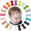 Baby Tergy | Baby Girls Snap Hair Clips Tiny Bow Non-Slip Hair Clips Mini Bow For Toddlers Newborn Toddler Infants (20Pcs)