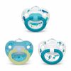 Baby NUK | Nuk Orthodontic Pacifier Value Pack, Boy, 0-6 Months (Pack Of 3)