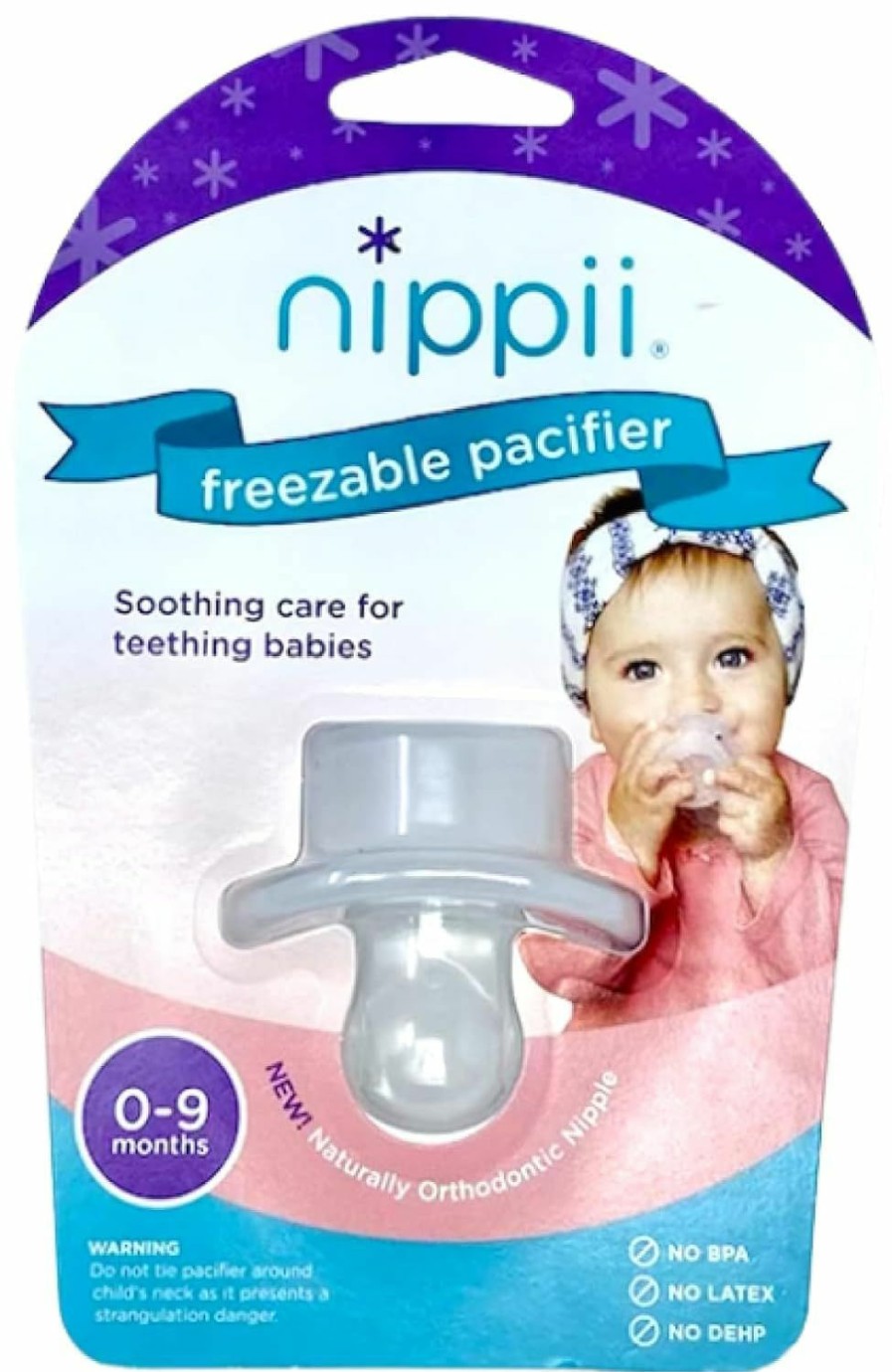 Baby Nippii | Nippii Orthodontic Shape Freezeable Pacifier - Bpa-Free Silicone Teether For Babies