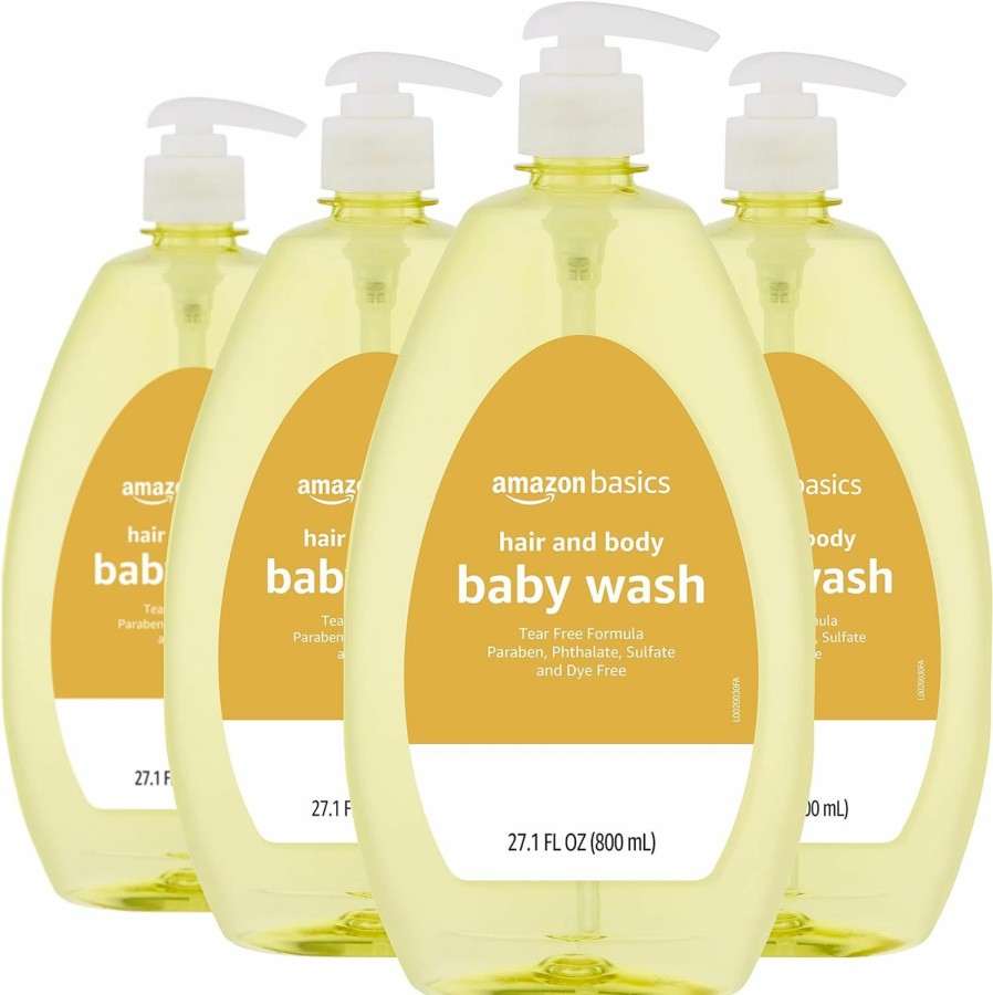 Baby Amazon Basics | Amazon Basics Tear-Free Baby Hair And Body Wash, 27.1 Fluid Ounce, Lightly Scented, 1-Pack (Previously Solimo)