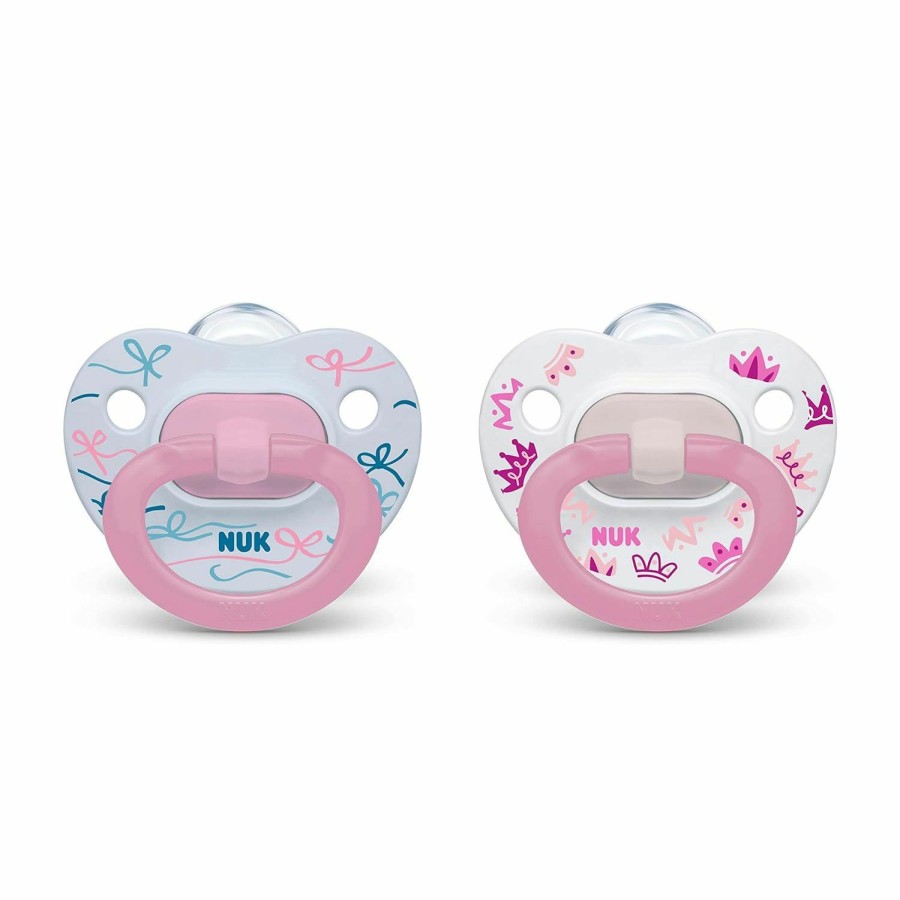 Baby NUK | Nuk Orthodontic Pacifiers, Blue, 18-36 Months, Pack Of 2