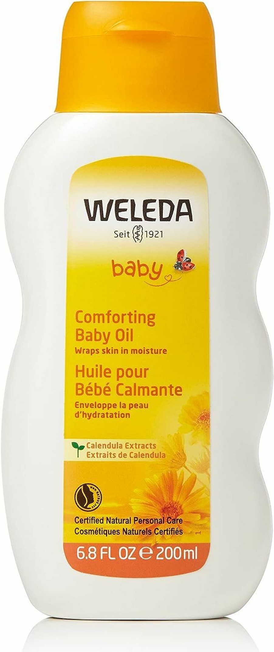 Baby Weleda | Weleda Baby Calendula Comforting Baby Oil, 6.8 Fluid Ounce, Plant Rich Baby Care With Calendula, Sweet Almond And Sesame Oils