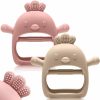 Baby TOHIBEE | 2 Pack Easter Baby Teething Toys For 0-6 6-12 Months, Never Drop Infant Teether Teething Mitten Toys For 3 6 9 12 Months, Newborn Easter Basket Stuffers Gifts For Baby Boys Girls