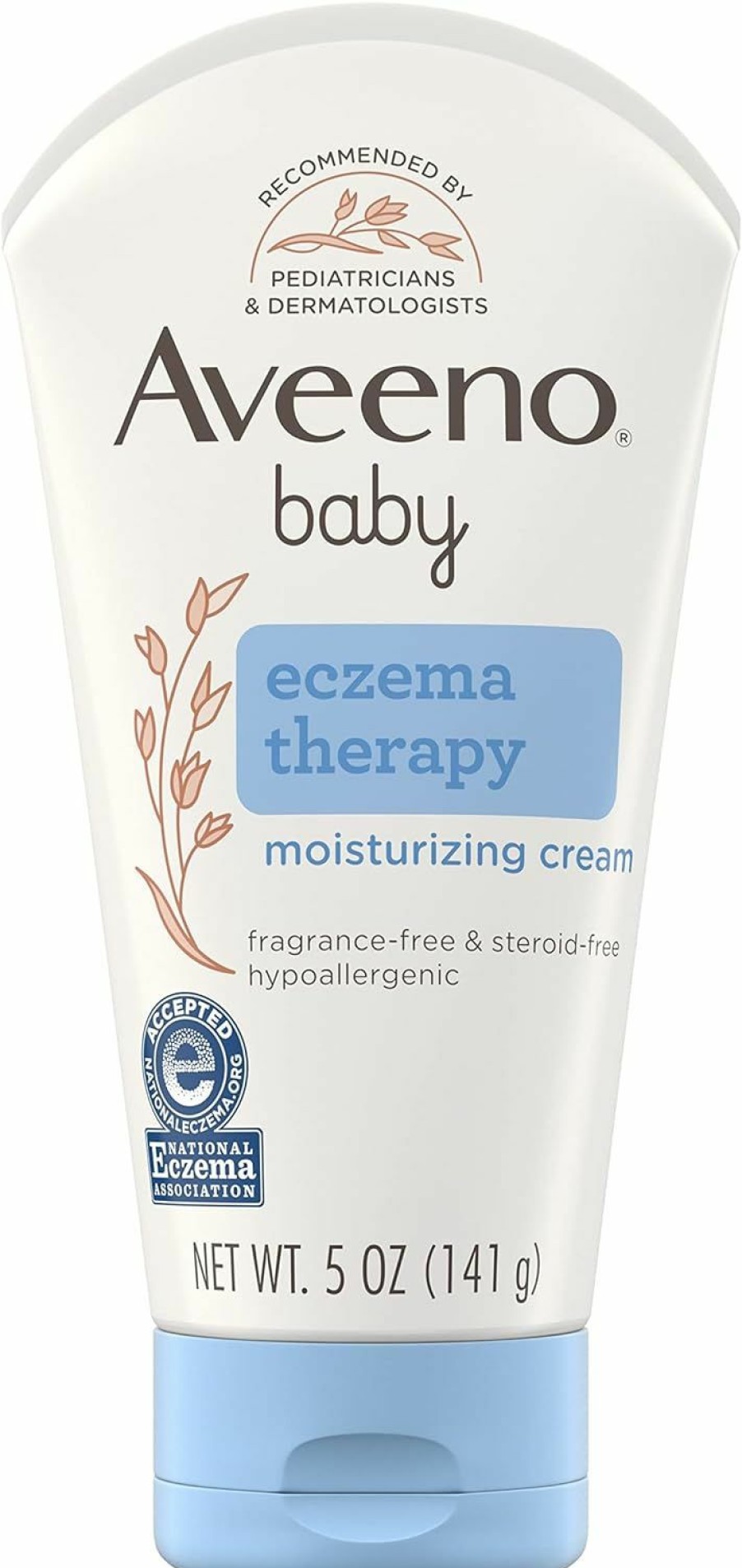 Baby Aveeno Baby | Aveeno Baby Eczema Therapy Moisturizing Cream, Natural Colloidal Oatmeal & Vitamin B5, Baby Eczema Cream For Dry, Itchy, Irritated Skin Due To Eczema, Paraben- & Steroid-Free, 5 Oz Packaging May Vary