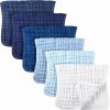 Baby Irenare | Irenare 6 Pieces Large 20 X 10 Inch Burp Cloths Multi-Colors Muslin Washcloths Baby Burping Diapers 6 Absorbent