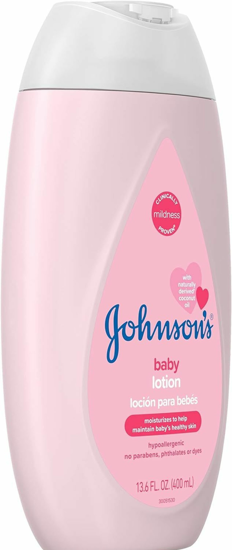 Baby Johnson's Baby | Johnson'S Baby Moisturizing Mild Pink Baby Lotion With Coconut Oil For Delicate Baby Skin, Paraben-, Phthalate- & Dye-Free, Hypoallergenic & Dermatologist-Tested, Baby Skin Care, 13.6 Fl. Oz