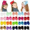 Baby YHXX YLEN | 20Pcs Big 6 Inch Hair Bows For Girls Grosgrain Ribbon Toddler Hair Accessories With Alligator Clips For Toddlers Baby Girls Kids Teens