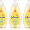 Baby Johnson's Baby | Johnson'S Head-To-Toe Gentle Baby Body Wash & Shampoo, Tear-Free, Sulfate-Free & Hypoallergenic Bath Wash & Shampoo For Baby'S Sensitive Skin & Hair, Washes Away 99.9% Of Germs 16.9 Fl. Oz (Pack Of 3)