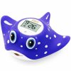 Baby B&H | B&H Baby Bath & Room Temperature Thermometer - Digital Infant Bathtub Thermometer, Safe Toddlers Tub Time Floating Toy - Manta Ray