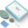 Baby Lupantte | Lupantte Baby Care Set Of Baby Essentials For Dry Skin, Cradle Cap And Eczema, Includes Silicone Cap Cradle Brush, Scalp Brush, Silicone Shower Brush, Baby Finger Toothbrush, Newborn Essentials, Green