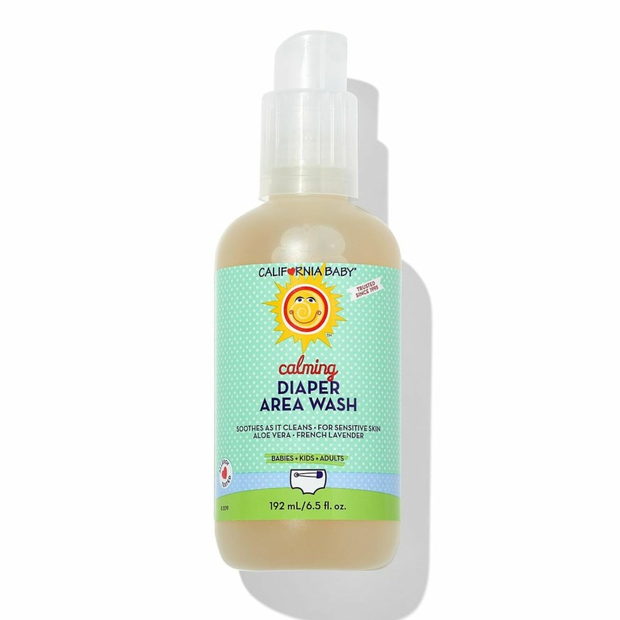 Baby California Baby | California Baby Diaper Wipe Spray | Gently Cleans | Soothing Organic Calendula + Aloe Vera | Fresh Lavender Scent | Allergy-Friendly | Cleans Better Than Baby Wipes | 192 Ml / 6.5 Oz.