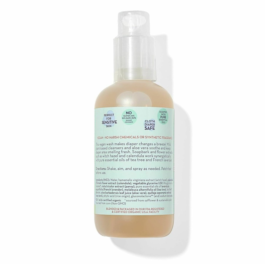 Baby California Baby | California Baby Diaper Wipe Spray | Gently Cleans | Soothing Organic Calendula + Aloe Vera | Fresh Lavender Scent | Allergy-Friendly | Cleans Better Than Baby Wipes | 192 Ml / 6.5 Oz.