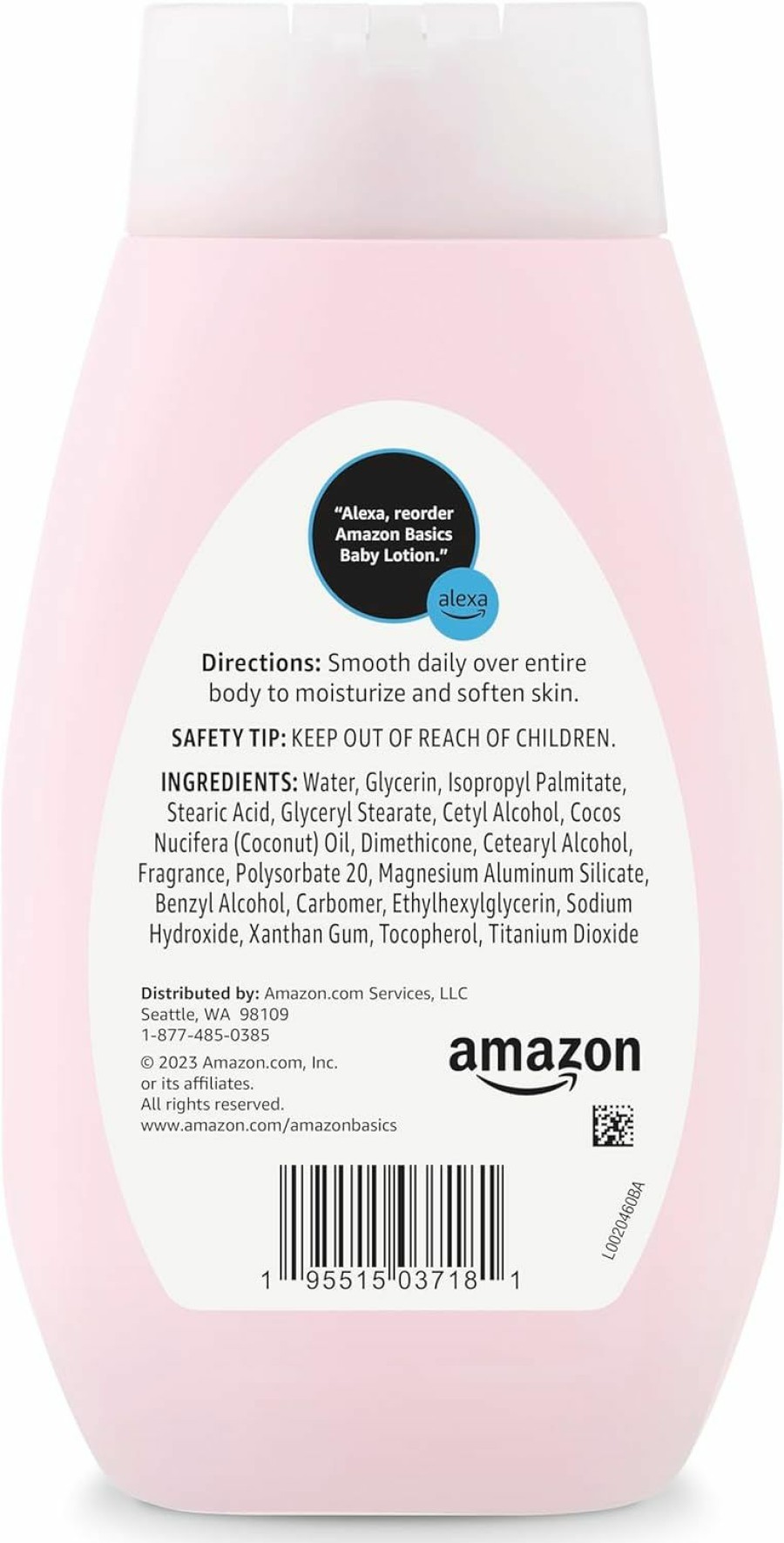 Baby Amazon Basics | Amazon Basics Baby Lotion, Mild & Gentle, Lightly Scented, 13.6 Fl Oz (Pack Of 1) (Previously Solimo)