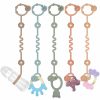 Baby Orliver | Orliver Toy Straps For Baby, 5Pcs Adjustable Stroller Accessories Toy Holder, Prevent Drop Silicone Pacifier Clip, Baby Travel Essential Applicable Sippy Cup, Car Seat, High Chair, Cribs