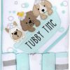 Baby Baby Essentials | Baby Hooded Towel And Washcloth Set For Infants, Boys And Girls 6-12 Months (Pristine Pups)