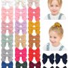 Baby doboi | Doboi 10Pcs Baby Girls Hair Clips Bows Waffle Fable Hair Bows For Girls Hair Accessories For Baby Toddlers Kids 4.5 Inches