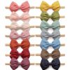 Baby Jesries | 30 Pcs Baby Headbands Girls Hair Bows Nylon Hairbands With Linen Bows Handmade Head Accessories For Infant Newborn Toddlers Kids