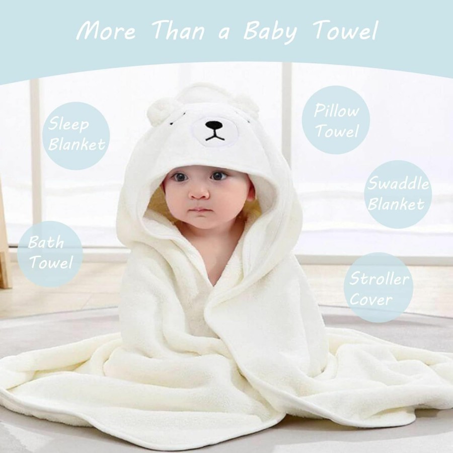 Baby ROXANEPIG | Roxanepig 2 Pack Hooded Baby Towels - Premium Ultra Soft Organic Baby Bath Towel Absorbent And Hypoallergenic Towels For Baby Boy Girl, Toddler, Newborn Essentials (Elephant & Bear)