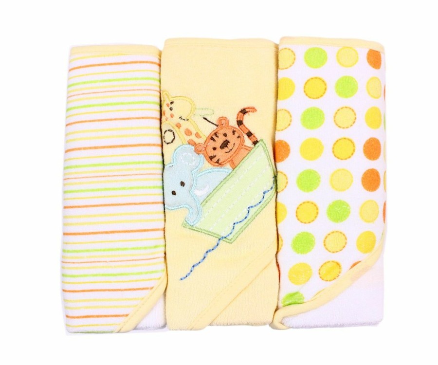 Baby Spasilk | Spasilk Hooded Towel Set For Newborn Boys And Girls, Soft Terry Towel Set, Pack Of 3, Yellow Duck