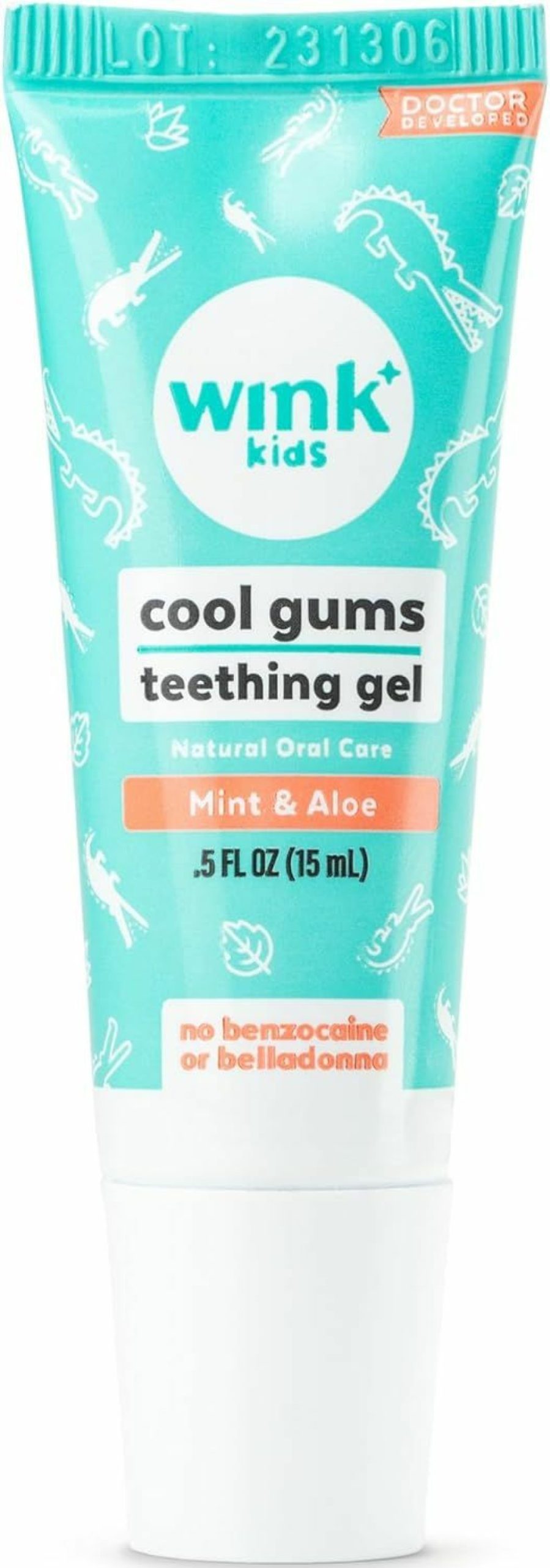 Baby Wink Naturals | Wink Well Baby Teething Relief For Infants And Kids, Cooling, Soothing Natural Gel For Sore Gums And Other Teething Discomfort, May Be Used As A Toddler Training Toothpaste (Twin Pack, 15 Ml Each)