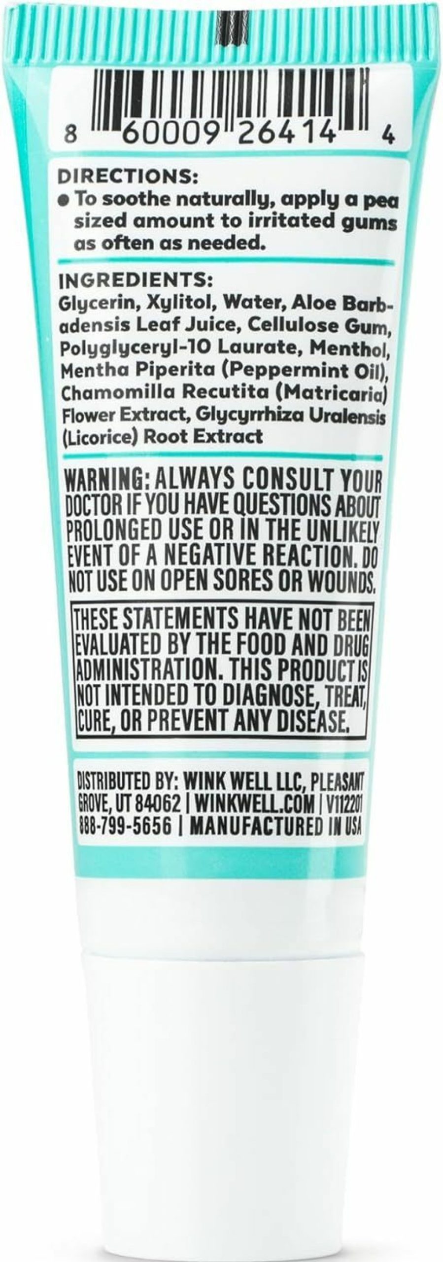 Baby Wink Naturals | Wink Well Baby Teething Relief For Infants And Kids, Cooling, Soothing Natural Gel For Sore Gums And Other Teething Discomfort, May Be Used As A Toddler Training Toothpaste (Twin Pack, 15 Ml Each)