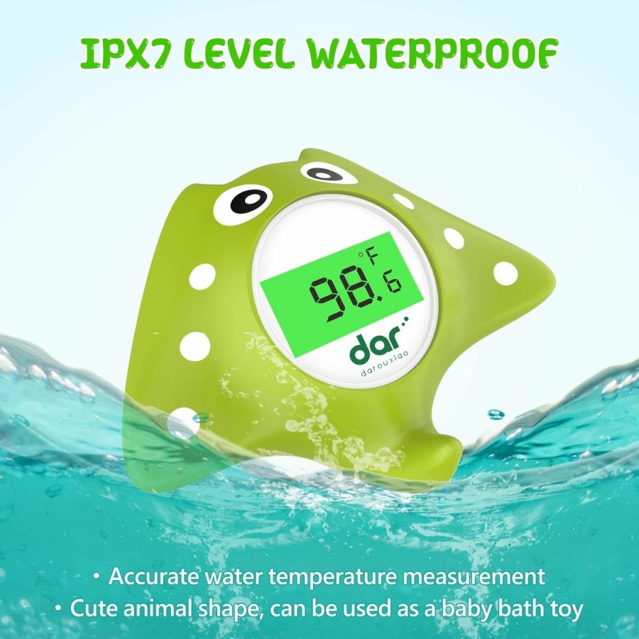 Baby dar darouxiao | Dar Darouxiao Baby Bath Thermometer,Water Thermometer With Backlight Display And Temperature Warning,Bathtub Floating Toys Safety For Infant,Toddler,New Born Bath Essentials (Duck)