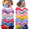 Baby Eyegla | 5\" Hair Bows For Girls Alligator Clips Unicorn Rainbow Grosgrain Ribbon Bows Clips For Infants Toddlers Kids Teens,12 Color Available