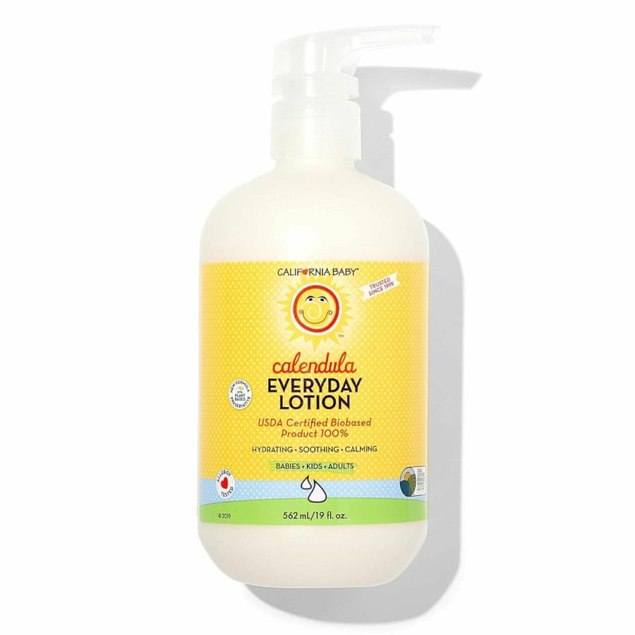 Baby California Baby | California Baby Calendula Lotion | 100% Plant-Based | Very Soothing Baby Lotion For Sensitive Skin | Lavender Kids Lotion | Allergy Friendly | Organic Calendula + Aloe Vera | 251 Ml / 8.5 Oz.