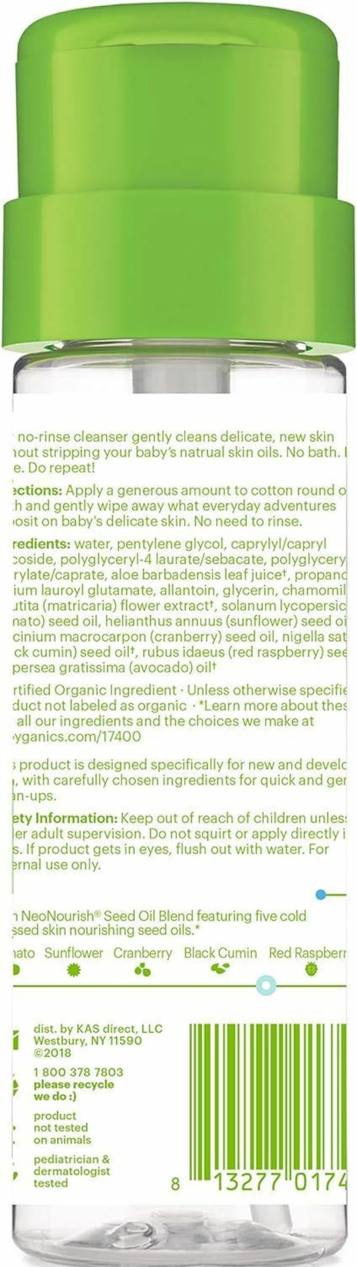 Baby Babyganics | Babyganics Infant No-Rinse Micellar Cleanser, 5 Fl Oz (Pack Of 2)