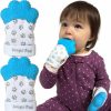 Baby Delight Paw | Delight Paw Baby Teething Mitten Mom Designed | Self Soothing Pain Relief | Hygienic Travel Bag | No Bpa | Baby Boy Baby Girl | Babies Over 3 Months | Bubbly Blue | 2 Pack