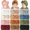 Baby Prohouse | Baby Headbands With Big Waffle Bows Nylon Hairbands Handmade Hair Accessories For Baby Girls Newborn Infant Toddlers Kids, Pack Of 12