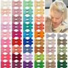 Baby CELLOT | Cellot Baby Hair Clips 50 Pieces 25 Colors In Pairs Baby Girls Fully Lined Baby Bows Hair Pins Tiny 2\" Hair Bows Alligator Clips For Girls Infants Toddlers