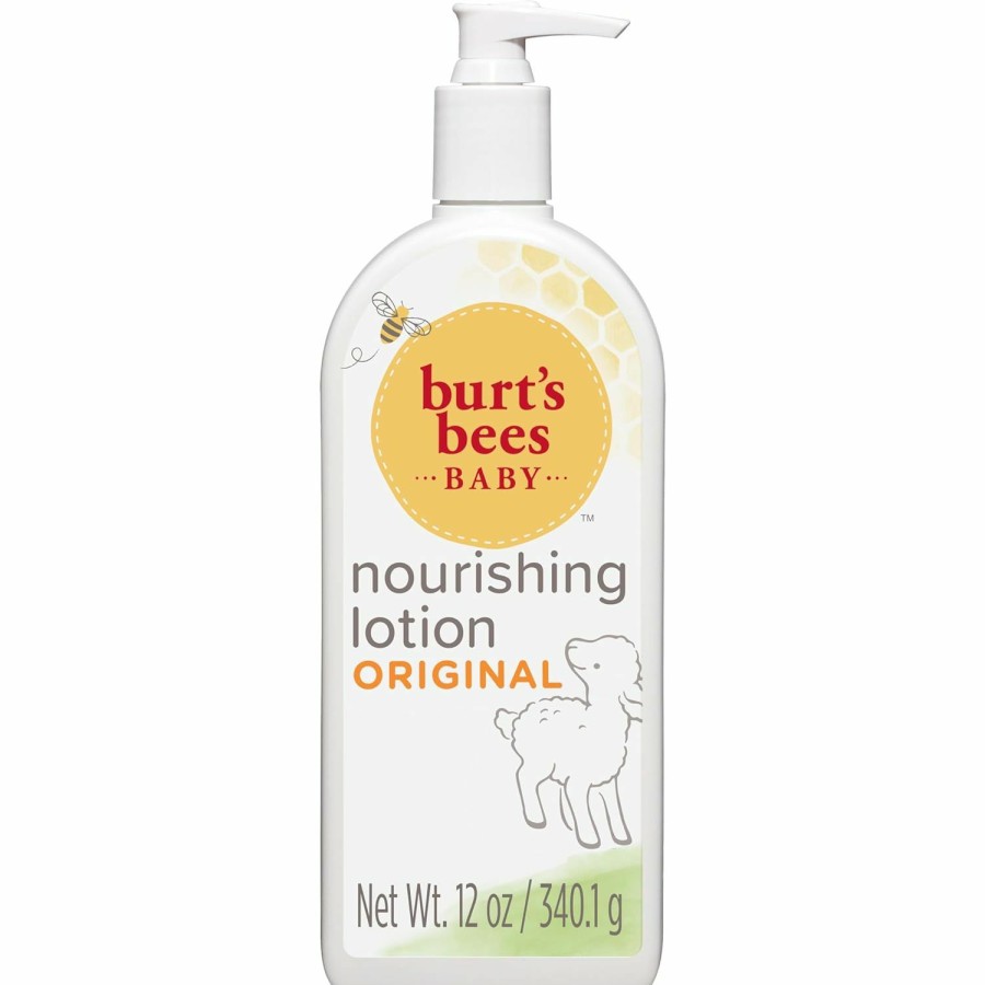 Baby Burt's Bees Baby | Burt'S Bees Baby Nourishing Lotion With Sunflower Seed Oil, Original Scent, Pediatrician Tested, 99.0% Natural Origin, 12 Ounces