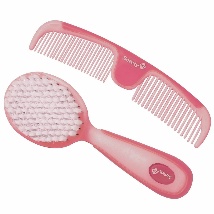 Baby Safety 1st | Safety 1St Easy Grip Brush And Comb, Raspberry