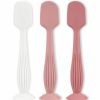 Baby Mintlyfe | Diaper Cream Applicator Set - Soft Silicone Baby Bum Brush With Suction Base, Baby Butt Spatula, Full Size, 2 Piece - Newborn Baby Essentials (Ether/White)