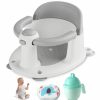 Baby Trankerloop | Trankerloop Baby Bath Seat For Babies 6 Months & Up, Non-Slip Toddler Bath Seat For Baby & Newborn, Sit Up Bath Seat For Baby,Grey