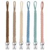 Baby BOUKIPOW | Boukipow Baby Pacifier Clip, 7 Pack Baby Pacifier Holder Leash For Boys And Girls,100% Handmade Braided Design, Universal Fit For All Pacifiers & Teething Toys - Modern Unisex Baby Gift