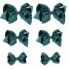 Baby Clipband | Black Bows For Girls,6Pcs Hand-Made Grosgrain Ribbon Hair Bows Alligator Clips Hair Accessories For Little Teen Toddler Girls Kids (Black)